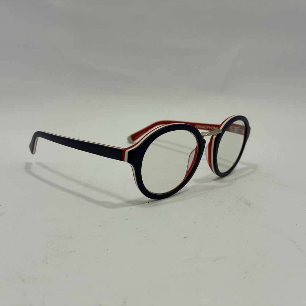 CADDIS Eye Appliances/The Soup Cans/Red & Blue Plastic Eyeglass Frames/VG+